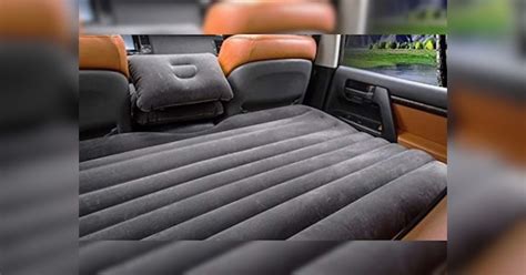 Convert Cars Rear Seat Into Bed With Inflatable Bed Air Sofa In Just