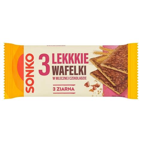 Sonko Lekkie Wafelki Ziarna W Mlecznej Czekoladzie G Sztuki