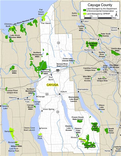 Cayuga County Ny Map - Cities And Towns Map