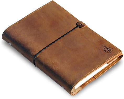 Wanderings Refillable A Leather Binder Journal Ring Binder