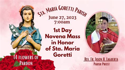 June 27 2023 Rosary 7 00am Novena Mass In Honor Of Sta Maria