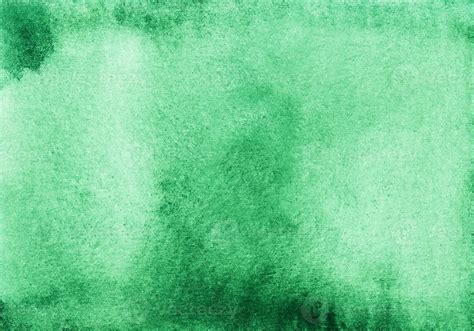 Watercolor Light Emerald Ombre Background Texture Aquarelle Abstract