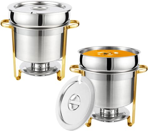 Amazon Restlrious Soup Chafer Qt Stainless Steel Round Soup