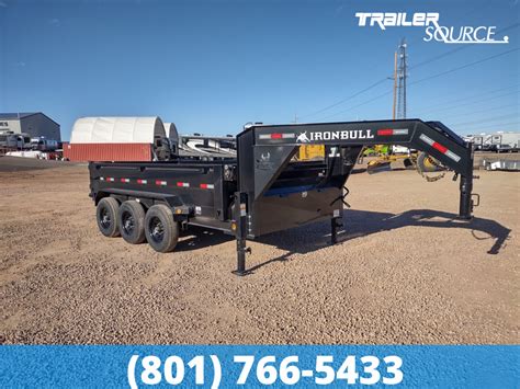 2023 Iron Bull DTG Gooseneck Dump Trailer 7x14 24 Sides 21K