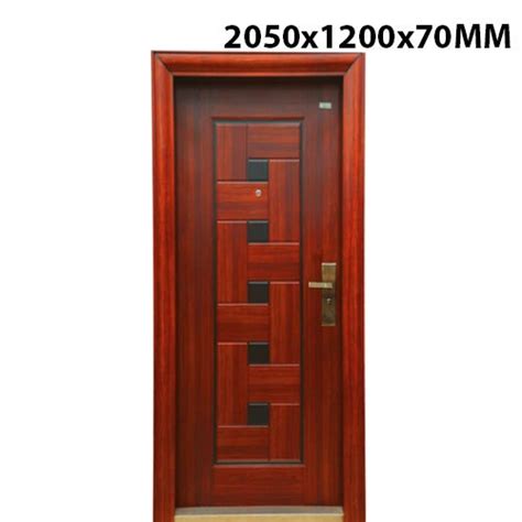 Brown 2050x1200x70mm Eld 100 Elite Galvanised Steel Doors For Home At