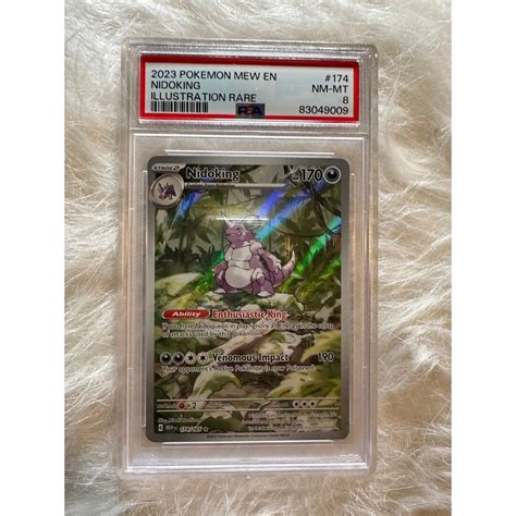 Pokémon Nidoking Rare PSA Graded Near Mint 174 Etsy