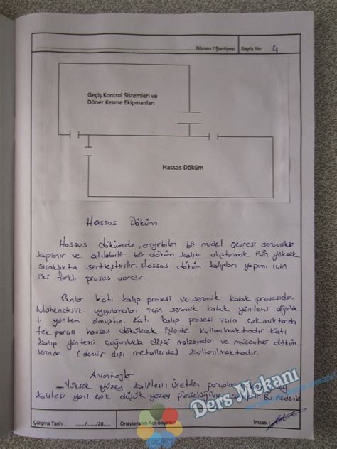 beton Tepe silindir doldurulmuş staj defteri örneği çizme heyecan duruş