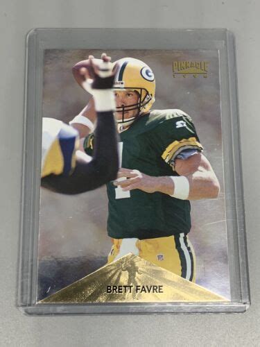 Brett Favre Pinnacle Football Green Bay Packers Hof Ebay