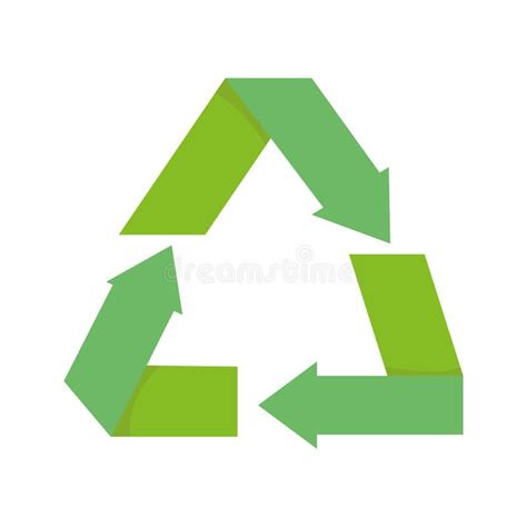 Recycle Ecology Environment Renewable Icon Stock Vector Illustration