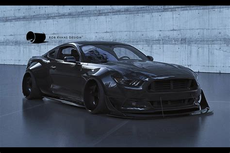 Widebody Murdered Mustang Hd Wallpaper