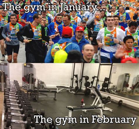 Dreading the crowds at the gym next month? Don't worry they'll be gone ...