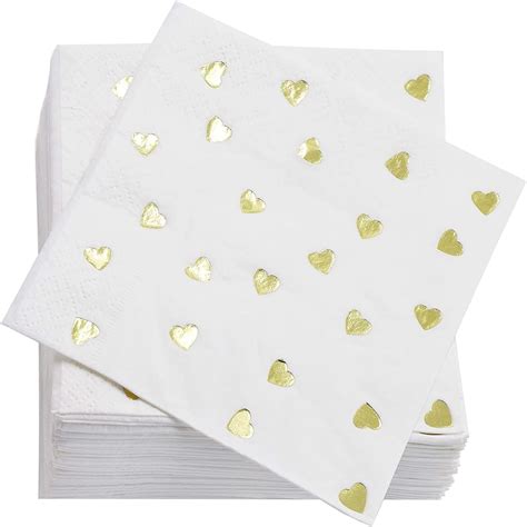 Amazon Juvale Valentine S Paper Napkins For Party Supplies White