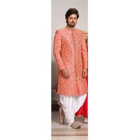 Small And Medium Embroidered Indian Wedding Sherwani At Rs 4995 Set In