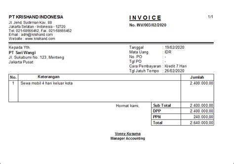 Invoice Pajak Homecare24