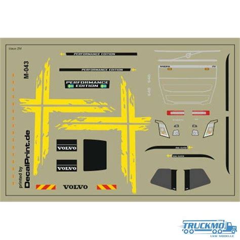 TRUCKMO Decal Volvo Performance Blaue ZM 12M 043 TRUCKMO Lkw