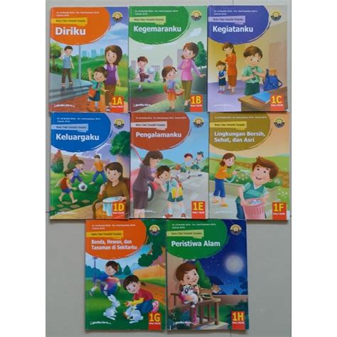 Jual Buku Teks Tematik Terpadu Kelas 1 SD 1A 1B 1C 1D 1E 1F 1G 1H