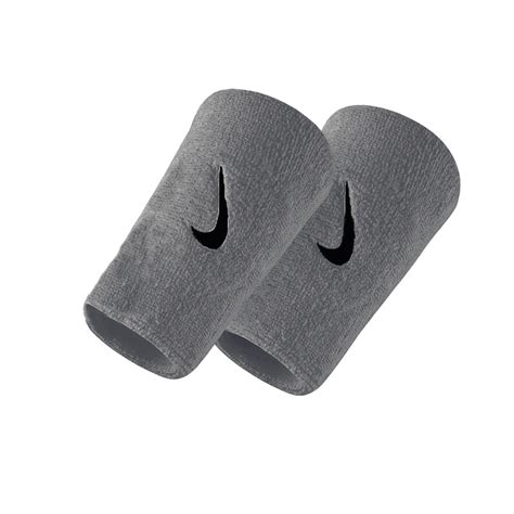 Frotki Tenisowe NIKE SWOOSH DOUBLEWIDE WRISTBANDS 2sztuki Szare