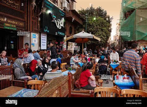 coffee shops at Khan al Khalili, Bazar in Cairo, Egypt, Africa Stock ...