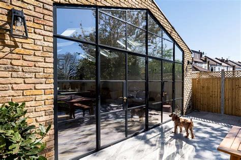 East London House Extension Crittall Windows Bespoke Glazing Desig