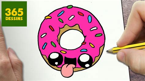 Comment Dessiner Donut Kawaii Étape Par Étape Dessins Kawaii Facile