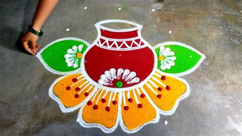 Sankranti Special Paanai Kolam53 Pongal Pot Rangolipongal 2023 Pot