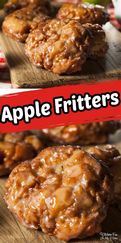 Homemade Apple Fritters Recipe Kitchen Fun With My 3 Sons