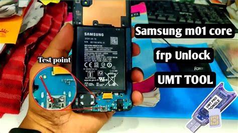 Samsung M01 Core Frp Unlock Umt MTK Tool Via Test Point 100 Frp Done