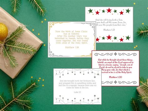 25 Christmas Cards, Bible Verse Christmas Cards, Scripture Cards for ...