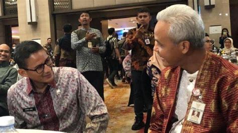 Sandiaga Tak Mau Cawe Cawe Soal Cawapres Ganjar Tribunjateng