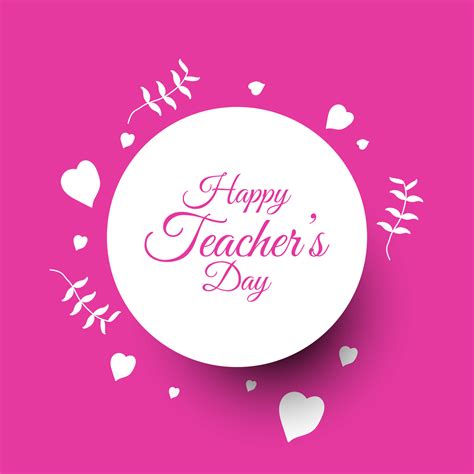 Happy Teacher's Day Greeting Card in Handwritten Style. 23259236 Vector Art at Vecteezy