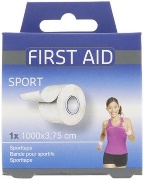 First Aid Sporttape M X Cm Wit Stuk Bol