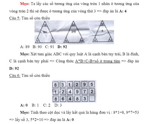 Tổng hợp đề thi Gsat và test IQ samsung các năm Ngolongnd net