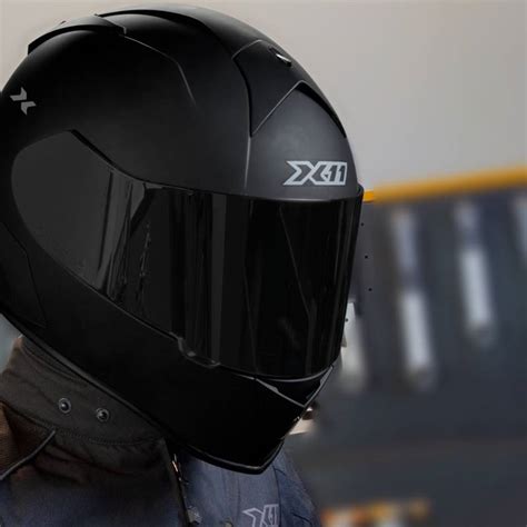 Capacete X11 Revo Pro All Black Preto Grid Motors