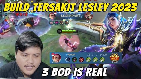 BIKIN LESLEY 3 BOD GILA 1 HIT 1 KILL DEPAN GLOBAL FREDRIN BUILD LESLEY