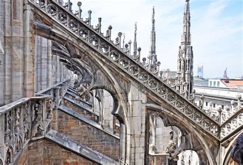 Duomo Di MIlano - the Roof stock image. Image of building - 119323879