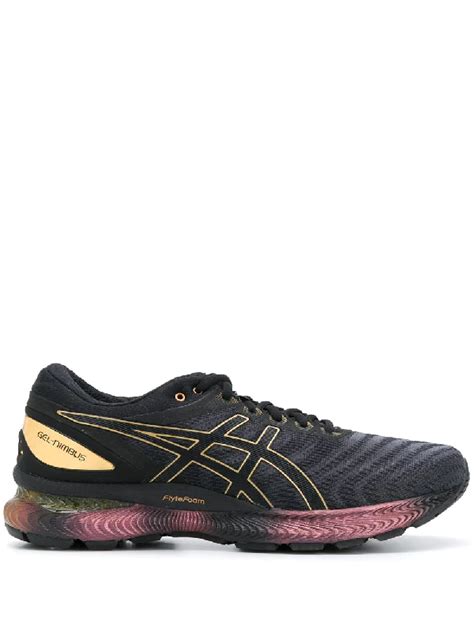 Asics Gel Nimbus 22 Platinum Sneakers In Black Modesens