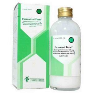 Farmacrol Forte Sirup Ml Obat Maag Gangguan Pencerbaan Perut