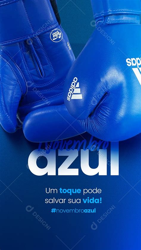 Story Um Toque Pode Salvar Sua Vida Novembro Azul Social Media Psd