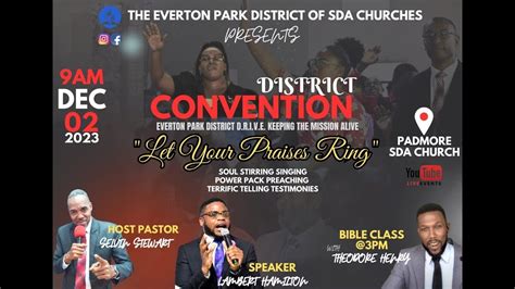 District Convention Sabbath Evening Service Padmore SDA Church