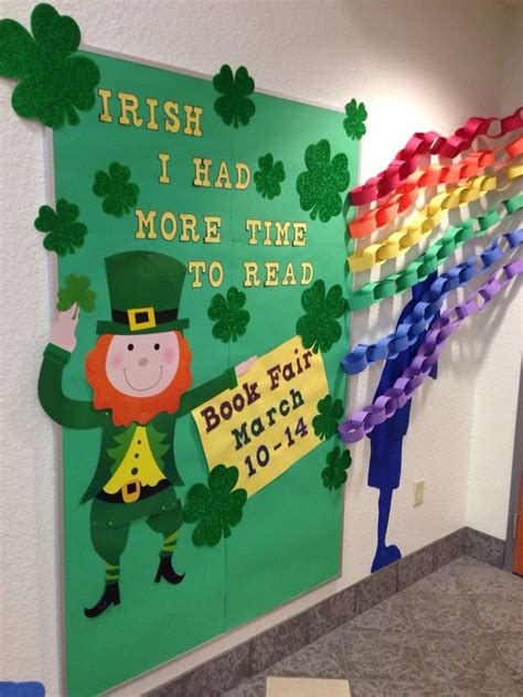 St Patricks Day Library Bulletin Board Irish I Had More Time To