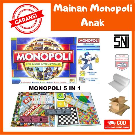 Jual Mainan Monopoli Ukuran Besar Lengkap International Mainan Monopoly