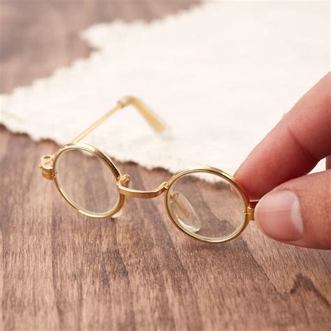 Gold Frame Round Doll Glasses True Vintage Doll Accessories Doll Supplies Craft Supplies