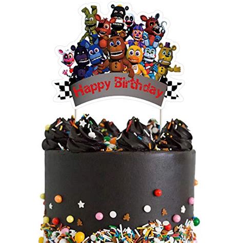 Buy Cake Decorations for Five nights at Freddy's Cake Topper, Fnaf ...