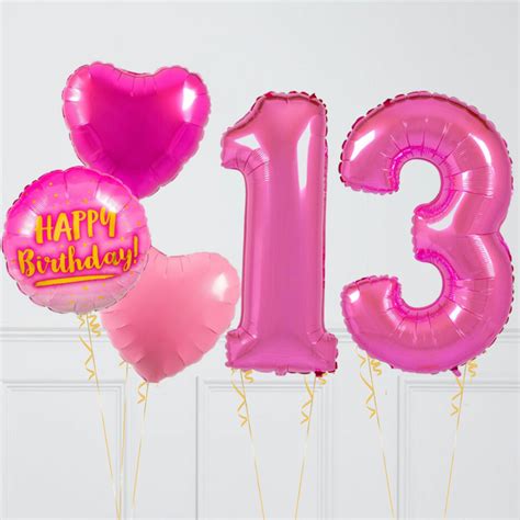 Pink Ombre Birthday Number Balloons Set Two Numbers Balloon Factory Uae