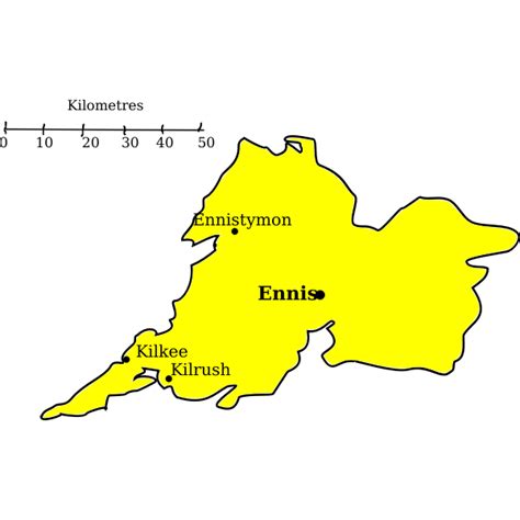 County Clare map | Free SVG