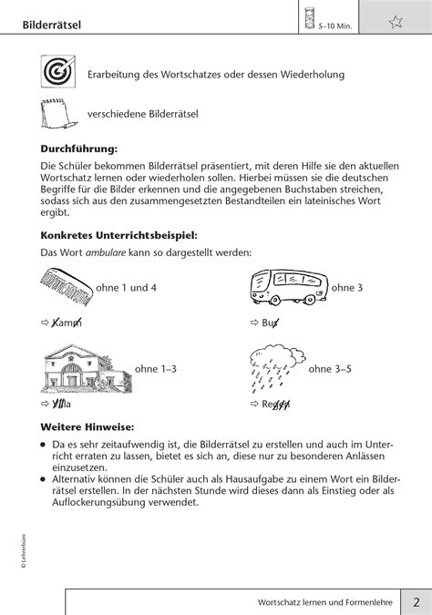 Sekundarstufe Unterrichtsmaterial Latein Lernmethoden Vermitteln