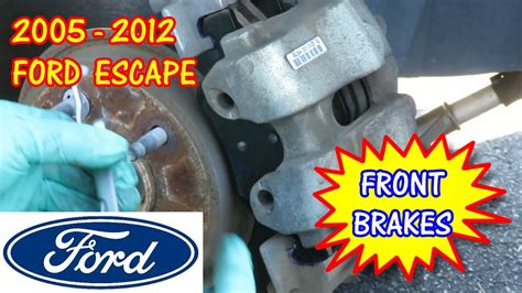 Ford Escape Front Brake Pads Replacement Youtube