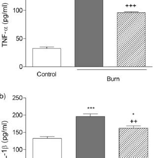 Plasma A TNF A And B IL 1b Levels Of Control And Vehicle Or