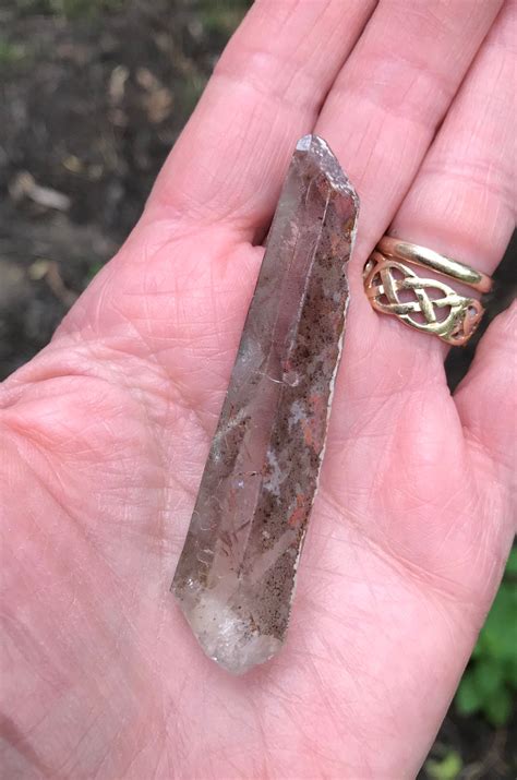 Sold Reserved For Bdk Scarlet Temple Lemurian Seed Quartz Red