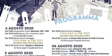 Balestrate Celebra I 200 Anni Festa Sulle Orme Dei Florio Tra Vino E